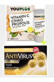 Youplus Vitamin C Çinko Propolis 20 Efervesan Ve Antivirüs Pastil Cistus Ballı Limonlu