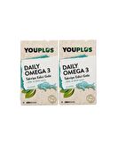 Youplus Daily Omega 3 30 Kapsül 2'li Paket