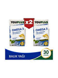 Youplus Omega 3 1000 Mg Balık Yağı 30 Kapsül - 2 ADET (2.'si %50 İndirimli )-  SKT:11/2026