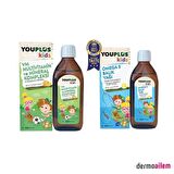 Youplus Kids Omega 3 Balık Yağı 150 ml+ Kids VM 150 ml