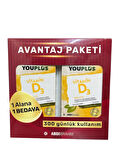 Youplus Vitamin D3 400 IU 2 x 20 Ml Sprey - AVANTAJ PAKETİ