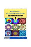 A-3 Spiralli Kolaydan Zora Mandala Kitabı-1 (20 Poster Mandala)