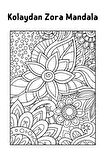 Kolaydan Zora Mandala (çiçekli Mandala)