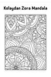 Kolaydan Zora Mandala (çiçekli Mandala)