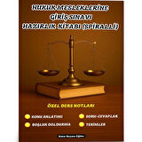 Hukuk Mesleklerine Giriş Sınavı Hazırlık Kitabı (Spiralli)