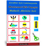 3-9 YAŞ Montessori KES-YAPIŞTIR Eğitim Seti (Laminasyonlu)