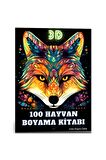 3 Boyutlu 100 Hayvan Boyama Kitabı