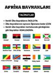 Afrika Ülke Bayrakları Çizme ve Boyama Kitabı