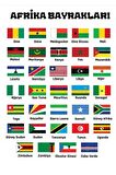 Afrika Ülke Bayrakları Çizme ve Boyama Kitabı