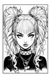 Anime Kötü Kızlar Boyama Kitabı (100 Süper Boyama)