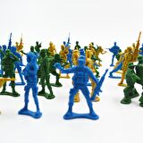Gen-Of Kurşun Oyuncak Asker Mega Seti 72 Parça(GKO7351)