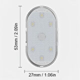 Araç ve Dolap İçi Mavi Işık Şarjlı Dokunmatik LED Lamba Işık