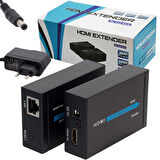 Powermaster PM-18232 HDMI To Cat5-Cat6 Extender 60 Metre Uzatıcı