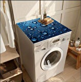 55 CM x 45 CM SU DAMLACIKLARI TASARIMI TEZGAH ÜSTÜ BULAŞIK KURUTMA MATI BULAŞIKLIK KURUTMA ÖRTÜSÜ