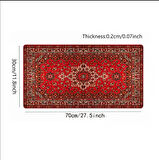 SGE TEKNOLOJİ 70X30 CM KIRMIZI HALI GÖRSELİ KAYDIRMAZ TABAN SPEED YÜZEY OYUNCU MOUSE PAD GAMİNG