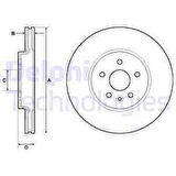 Opel On Fren Diski Mokka 4wd ,trax , Trax 4wd - Delphi Bg4710c