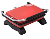 Regron Organik Pik Demir Döküm Kaplamasız & Anti Kanserojen Ev Tipi Tost Makinası DKMX RED 1800W + Fırça