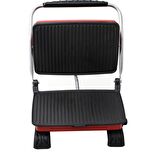Regron Organik Pik Demir Döküm Kaplamasız & Anti Kanserojen Ev Tipi Tost Makinası DKMX RED 1800W + Fırça