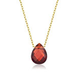 Garnet Damla Taşlı Kolye