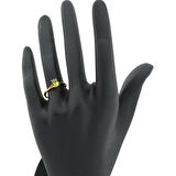 Peridot Oval Tektaş Yüzük