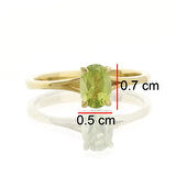 Peridot Oval Tektaş Yüzük