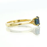 Safir Oval Tektaş Yüzük