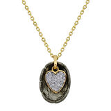 Tasarım Pırlanta Kalp Kolye