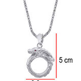 Sonsuz Döngü Ouroboros Yakut Kolye