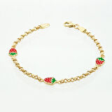 Zincir Çilek Çocuk Bileklik