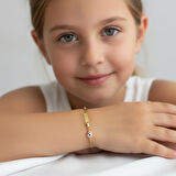 Mineli Göz Çocuk Künye Bileklik