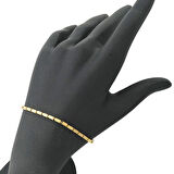 Geometrik Bar Altın Bileklik - 14 Ayar