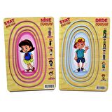 1113-1114  CC, Ahşap Memo Nine-Dede-Torun Yapboz