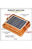 YCL YSP-2000 Taşınabilir Seyyar Usb Şarjlı 200w Güneş Enerjili Led Projektör Modlu Işık