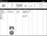 Opel Motor Piston+segmanı ( Riken )  77,60+stdmm Cap Astra 1.4 Corsa 1.4 E16 Se16v C16 Se Enj/kat Z1.4xe- - Kingpiston 18-3010300
