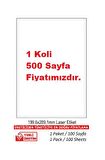 A1-2001 Ebat 199,6x289,1 mm Lazer Etiket  A4 Sayfada 1 Etiket 500 A4 Sayfa 