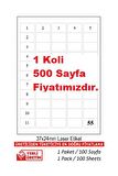A1-2165 500 A4 Sayfa Lazer Etiket 38.1 x 21.1 mm   A4 Sayfada  65 Etiket