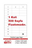  A1 Etiket Tw-2433 500 A4 Sayfa Laser Etiket 70X23 1 A4 Sayfada 36 Etiket