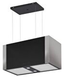 GL General GLD T60X Elegance 70 cm Ada Siyah Inox Davlumbaz