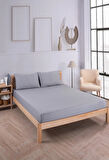 Soft Cotton Çift Kişilik Lastikli Çarşaf Seti 160x200 Cm + 2 Adet Yastık Kılıfı 50x70 Cm