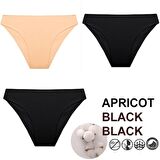 Kadın Günlük Bikini Külot 3 ADET Hijyenik Premium Paketinde Penye Esnek Kumaş