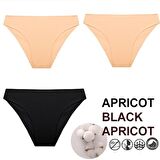 Kadın Günlük Bikini Külot 3 ADET Hijyenik Premium Paketinde Penye Esnek Kumaş