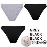 Kadın Günlük Bikini Külot 3 ADET Hijyenik Premium Paketinde Penye Esnek Kumaş