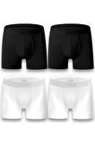 ERKEK Boxer Hijyenik Ambalajlı Boxer Dikişleri Sağlam Rahat Katlanma Yapmaz Premium Boxer