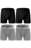 ERKEK Boxer Hijyenik Ambalajlı Boxer Dikişleri Sağlam Rahat Katlanma Yapmaz Premium Boxer