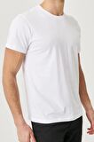 Erkek 3'lü Slim Fit Bisiklet Yaka %100 Pamuk Kısa Kollu Tişört