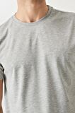 Erkek 3'lü Slim Fit Bisiklet Yaka %100 Pamuk Kısa Kollu Tişört