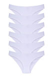 Kadın 6'lı Bikini Külot Karışık Renkli ve Çiçek Desenli  Ambalajında Özel Paket