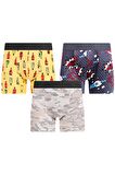 Erkek 3'lü Boxer 1. Sınıf Kumaş Premium Paket Özel Dizayn. Düz Likralı Boxer Şort Çeyizlik Hediyelik 