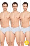 Erkek Pamuklu Konforlu Esnek Slip Külot 3'lü Paket