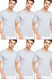 Erkek Slim Fit Sıfır Yaka Fanila T-Shirt 6'lı Paket
